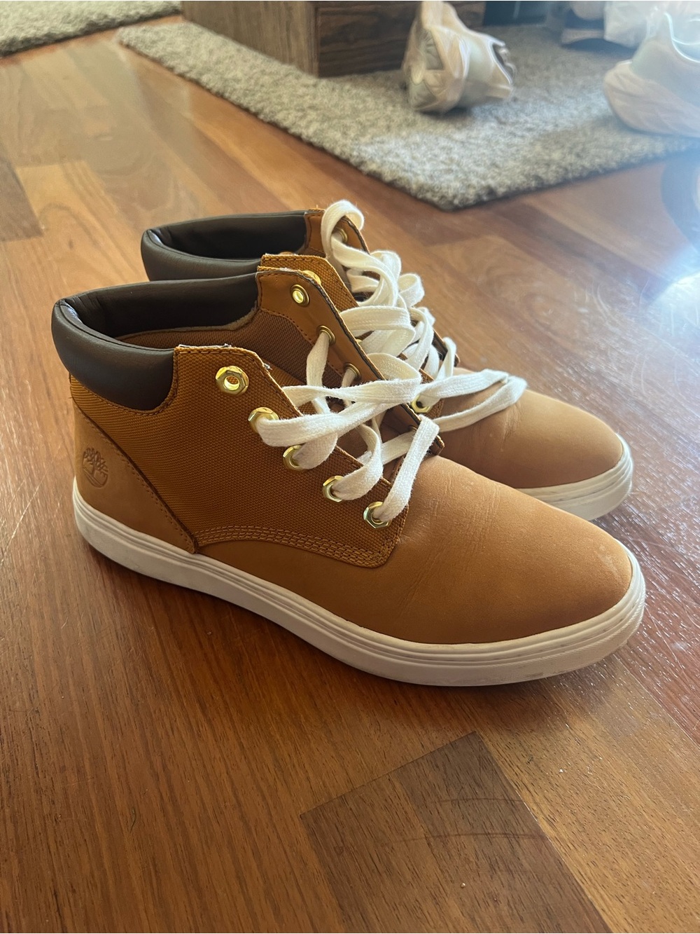 Timberland Wheat Brown High-Top Casual Ankle Boots